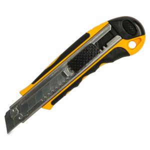 Sparco Automatic Utility Knife - Metal Blade - Heavy Duty - Acrylonitrile Butadiene Styrene (ABS) - Black, Yellow - 1 Each. Picture 2