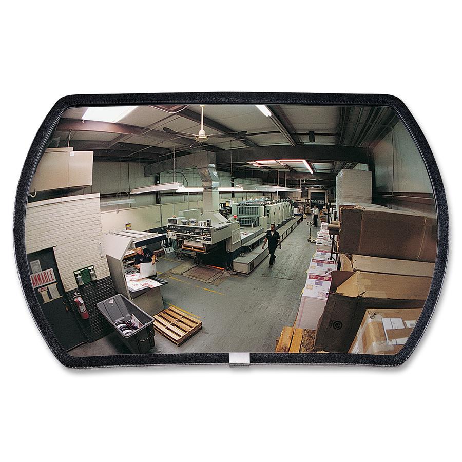 See All Rounded Rectangular Convex Mirrors - Rounded Rectangular - 18" Width x 12" Length - 1 Each. Picture 2