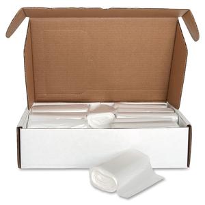 Genuine Joe High-density Can Liners - Small Size - 10 gal - 24" Width x 24" Length x 0.31 mil (8 Micron) Thickness - High Density - Clear - Resin - 1000/Carton - Office Waste, Industrial Trash. Picture 3