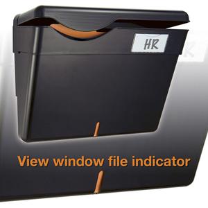 Officemate HIPAA Wall File with Cover - Black - Plastic - 1 Each. Picture 2