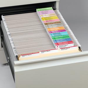 Smead Viewables Premium 3D hanging Folder Tabs and Labels - 1.25" Width x 3.50" Length. Picture 5