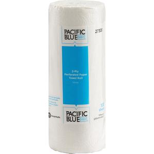 Pacific Blue Select Paper Towel Rolls by GP Pro - 2 Ply - 11" x 8.80" - 100 Sheets/Roll - 4.80" Roll Diameter - 1.63" Core - White - Paper - 30 Rolls Per Carton - 1 Carton. Picture 2