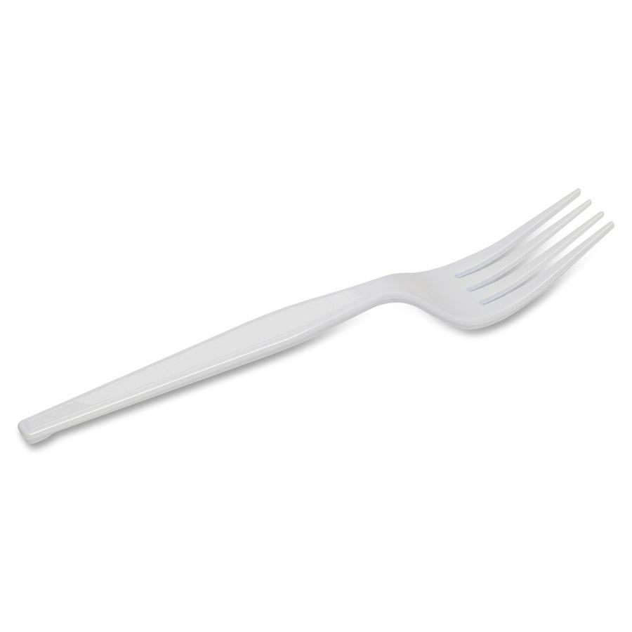 Dixie Heavyweight Disposable Forks Grab-N-Go by GP Pro - 100/Box - Fork - 100 x Fork - Polystyrene - White. Picture 7