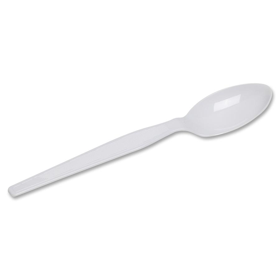 Dixie Heavyweight Disposable Teaspoons Grab-N-Go by GP Pro - 100/Box - Teaspoon - 100 x Teaspoon - Polystyrene - White. Picture 7