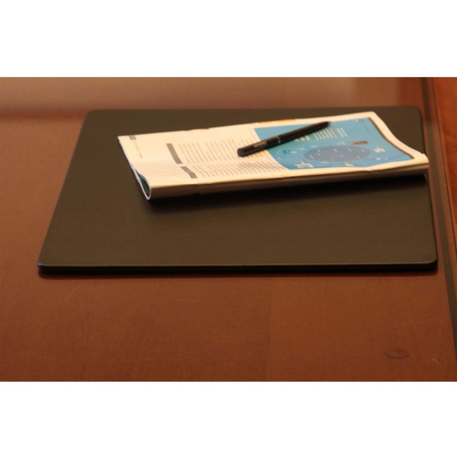Dacasso Leatherette Conference Pad - 17" Width x 14" Depth - Felt Backing - Leather - Black. Picture 6