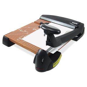 Elmer's X-ACTO 12" Blade Wood Base Laser Trimmer - Cuts 12Sheet - 12" Cutting Length - 15" Height x 18.3" Width - Wood Base, Steel Blade - Black. Picture 4