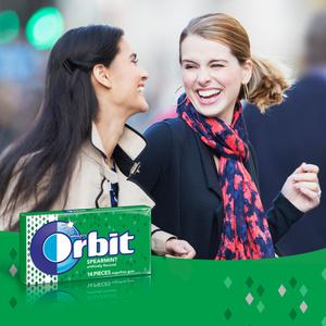 Orbit Spearmint Sugar-free Gum - 12 packs - Spearmint - Individually Wrapped - 12 / Box. Picture 5