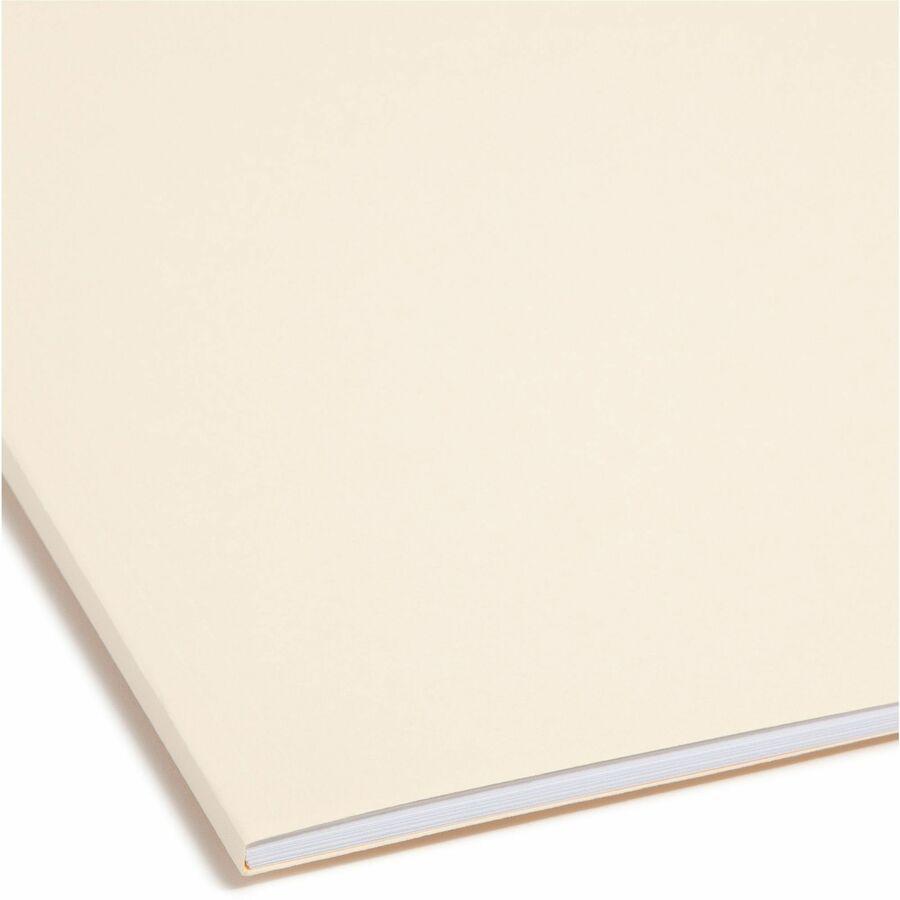 Smead SuperTab 1/3 Tab Cut Legal Recycled Fastener Folder - 8 1/2" x 14" - 3/4" Expansion - 2 x 2K Fastener(s) - Top Tab Location - Right of Center Tab Position - Manila - 10% Recycled - 50 / Box. Picture 2