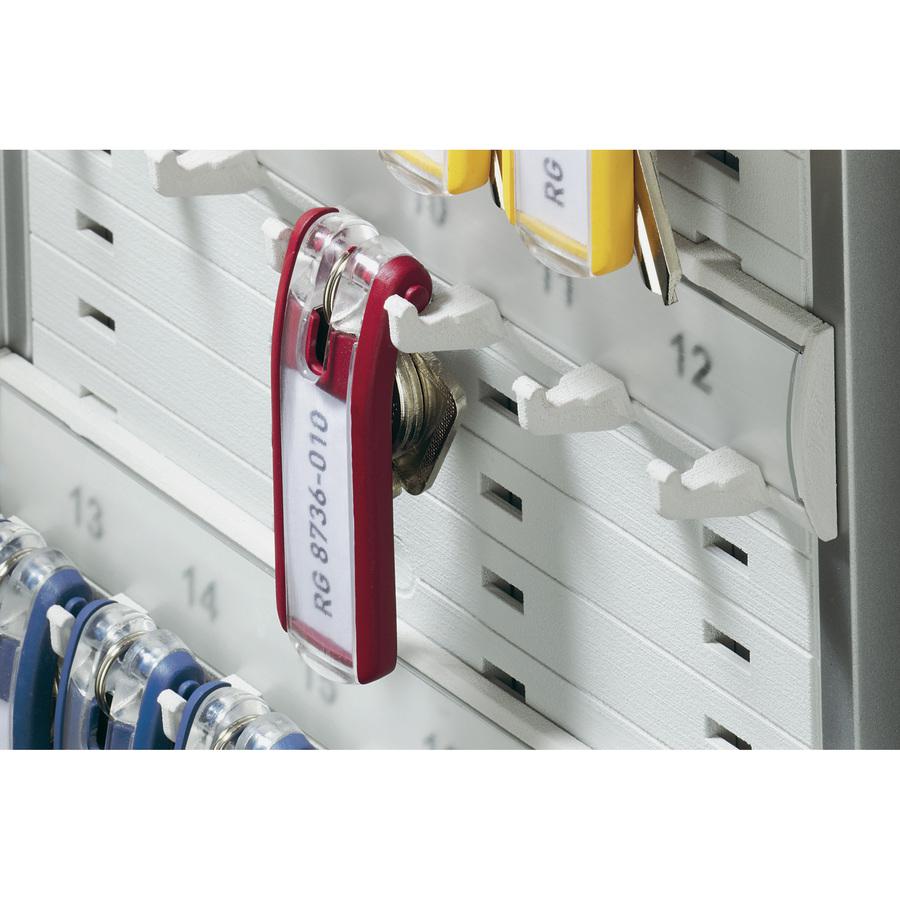 DURABLE&reg; Brushed Aluminum Combo Lock 36-Key Cabinet - 11-3/4" W x 11" H x 4-5/8" D - Combination Locking Door - Aluminum. Picture 7
