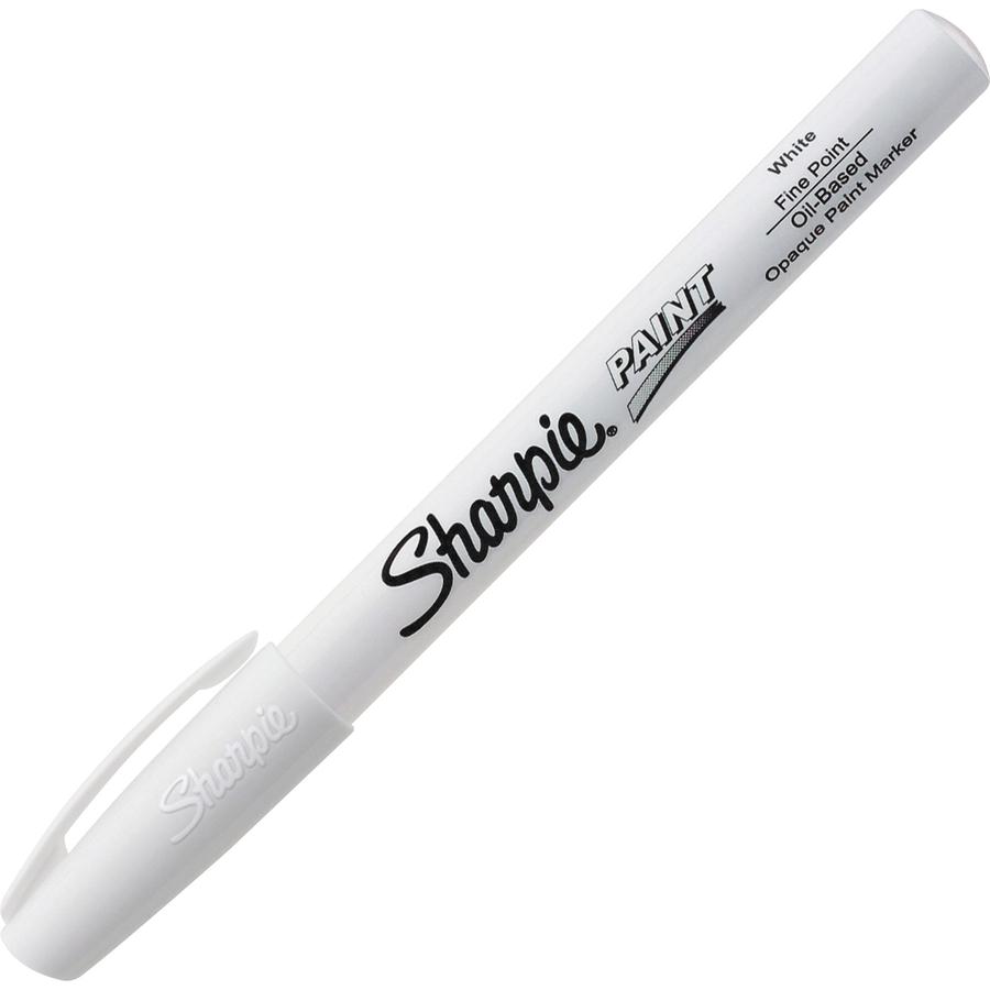 Sharpie Paint Marker - Fine Marker Point - White Oil Based Ink - 1 Each. Picture 3