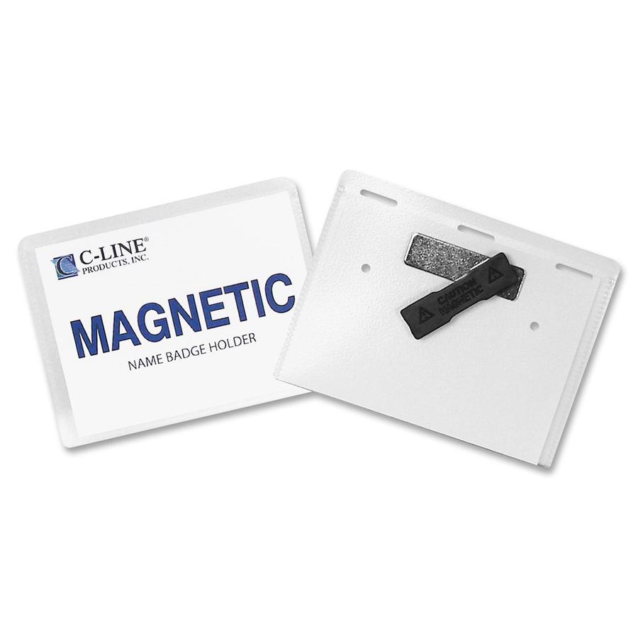C-Line Magnetic Style Name Badge Holder Kit - Magnetic Style Name Badge Holder Kit. Picture 2