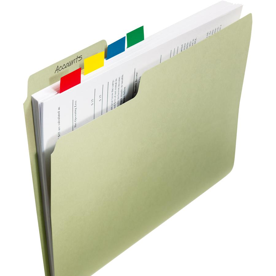 Post-it&reg; Flags - 40 x Red, 40 x Yellow, 40 x Blue, 40 x Green - 1" x 1 3/4" - Rectangle - Unruled - Red, Yellow, Green, Blue, Assorted - 4 / Pack. Picture 2
