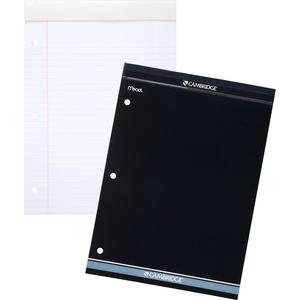 Mead Writing Pads - Letter - 70 Sheets - 140 Pages - College Ruled - 0.34" Ruled - 20 lb Basis Weight - Letter - 8 1/2" x 11" - White Paper - Heavyweight, Micro Perforated, Stiff-back, Heavy Duty Cove. Picture 3
