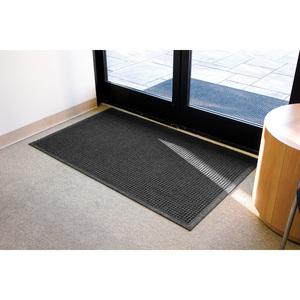 Genuine Joe EcoGuard Indoor Wiper Floor Mats - Indoor - 36" Length x 24" Width - Plastic, Rubber - Charcoal Gray - 1Each. Picture 2
