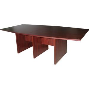 Lorell Essentials Boat Shaped Conference Tabletop (Box 1 of 2) - Boat Top - 48" Table Top Width x 96" Table Top Depth x 1.25" Table Top Thickness - 1" Height x 94.50" Width x 47.25" Depth - Assembly R. Picture 4