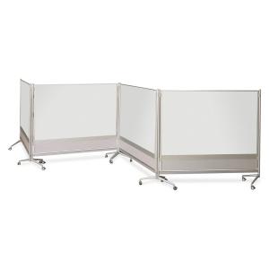 Mobile Dry-erase Double-sided Partition - 76" (6.3 ft) W x 74" (6.2 ft) H. Picture 3