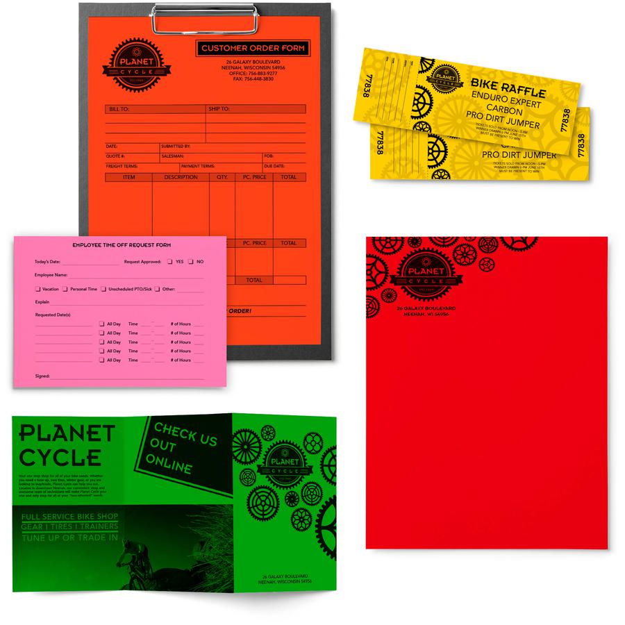 Astrobrights Color Paper - "Vintage" 5-Color Assortment - Letter - 8 1/2" x 11" - 24 lb Basis Weight - 500 / Ream - FSC. Picture 4