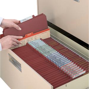 Smead 2/5 Tab Cut Legal Recycled Classification Folder - 8 1/2" x 14" - 2" Expansion - 6 x 2K Fastener(s) - 1" Fastener Capacity, 2" Fastener Capacity - Top Tab Location - Right of Center Tab Position. Picture 3