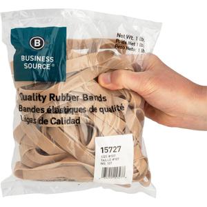 Business Source Quality Rubber Bands - Size: #107 - 7" Length x 0.6" Width - Sustainable - 40 / Pack - Rubber - Crepe. Picture 3