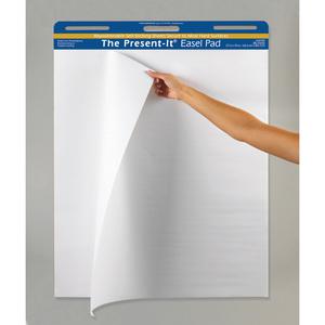 Easel Pad, Self-Adhesive, White, Unruled 27" x 34", 25 Sheets. Picture 2