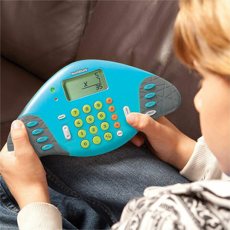 Learning Resources Handheld MathShark Game - Theme/Subject: Learning - Skill Learning: Mathematics, Addition, Subtraction, Multiplication, Division, Fraction, Decimal, Percent, Motivation, Problem Sol. Picture 2