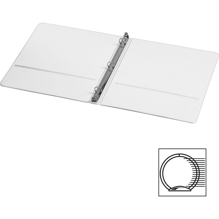 Cardinal ClearVue Locking Round-ring Treated Binder - 5/8" Binder Capacity - Letter - 8 1/2" x 11" Sheet Size - 125 Sheet Capacity - 5/8" Spine Width - 3 x Round Ring Fastener(s) - 2 Inside Front & Ba. Picture 4
