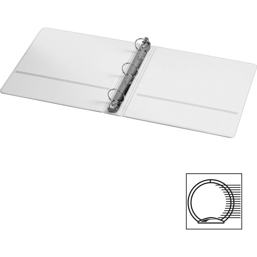 Cardinal ClearVue Locking Round-ring Treated Binder - 1 1/2" Binder Capacity - Letter - 8 1/2" x 11" Sheet Size - 375 Sheet Capacity - 1 3/5" Spine Width - 3 x Round Ring Fastener(s) - 2 Inside Front . Picture 4