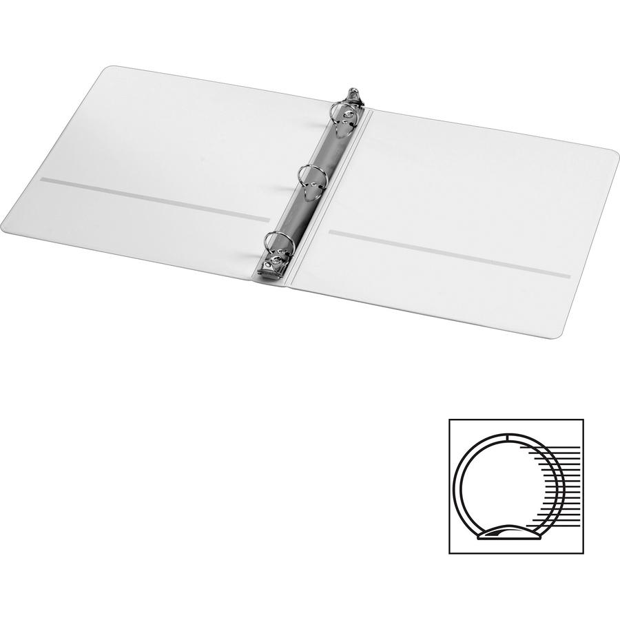 Cardinal ClearVue Locking Round-ring Treated Binder - 1" Binder Capacity - Letter - 8 1/2" x 11" Sheet Size - 250 Sheet Capacity - 1" Spine Width - 3 x Round Ring Fastener(s) - 2 Inside Front & Back P. Picture 5