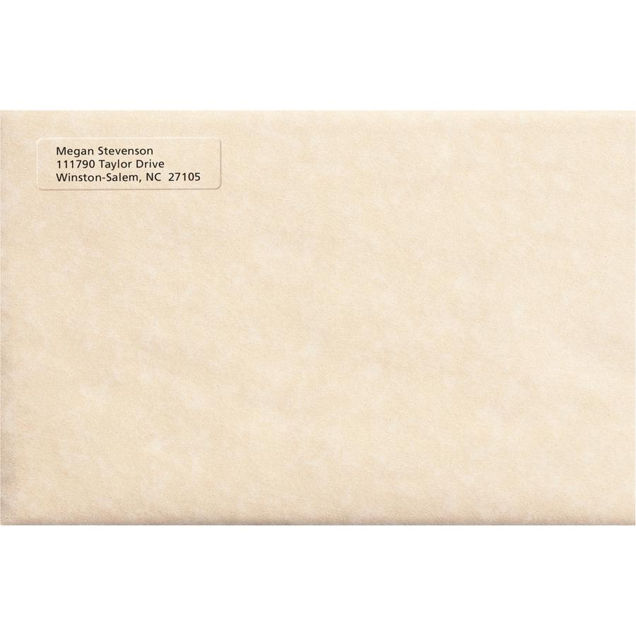 Avery&reg; Easy Peel Return Address Labels - 1/2" Width x 1 3/4" Length - Permanent Adhesive - Rectangle - Laser - Clear - Film - 80 / Sheet - 10 Total Sheets - 800 Total Label(s) - 5. Picture 2