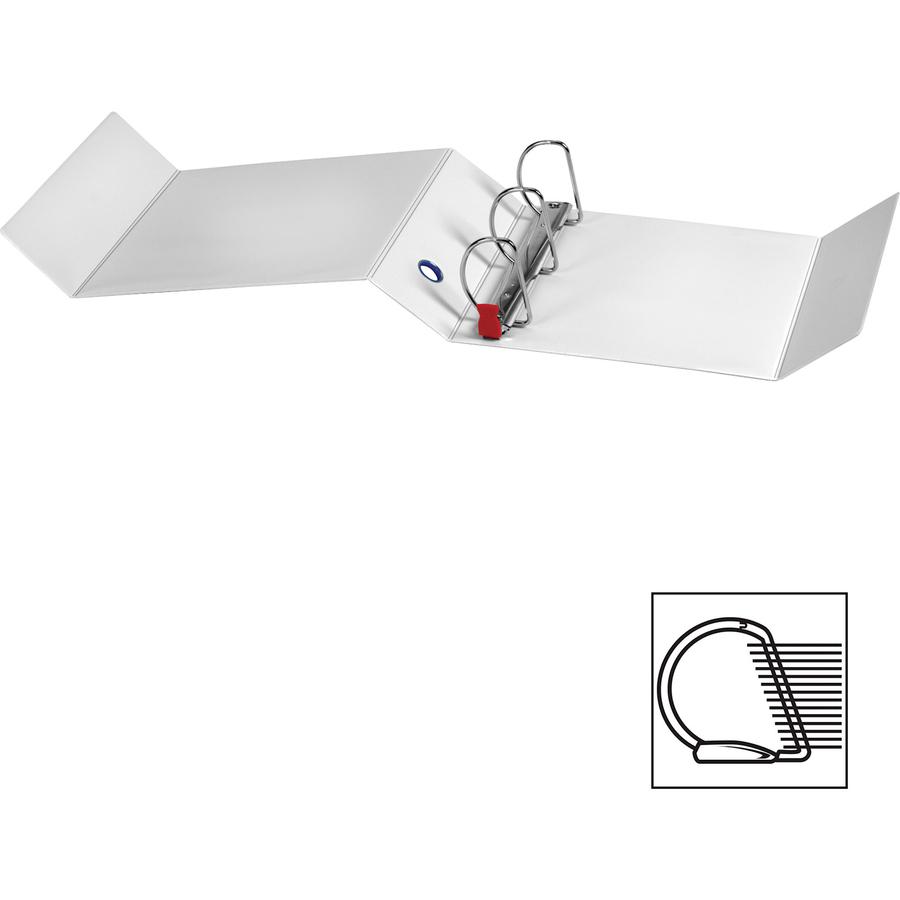 Cardinal FreeStand Easy Open Slant-D Ring Binder - 4" Binder Capacity - Letter - 8 1/2" x 11" Sheet Size - 775 Sheet Capacity - 3 3/8" Spine Width - 3 x D-Ring Fastener(s) - Polypropylene - White - 4.. Picture 2