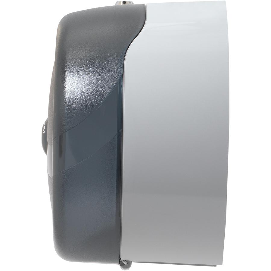 SofPull 1-Roll Centerpull High-Capacity Toilet Paper Dispenser - Center Pull Dispenser - 1 x Roll Center Pull - 10.5" Height x 10.5" Width x 6.8" Depth - Plastic - Lockable, Long Lasting, Sturdy, Dura. Picture 2