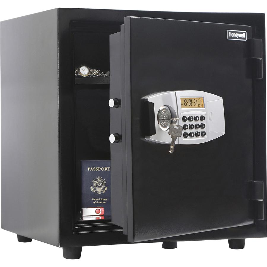 Honeywell 2115 Fire Safe (1.2 cu ft.) - Digital Lock - 1.20 ft³ - Digital, Programmable, Key Lock - 2 Dead Bolt(s) - 2 Live-locking Bolt(s) - Fire Proof, Water Resistant - for Document, Home, Office -. Picture 3