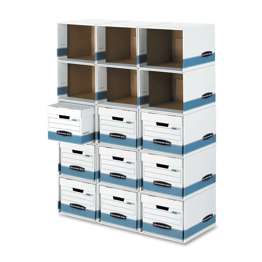 Bankers Box File/Cube File Storage Box Shell - Internal Dimensions: 13" Width x 16.50" Depth x 10.50" Height - External Dimensions: 13.9" Width x 16.9" Depth x 11.4" Height - Media Size Supported: Leg. Picture 3
