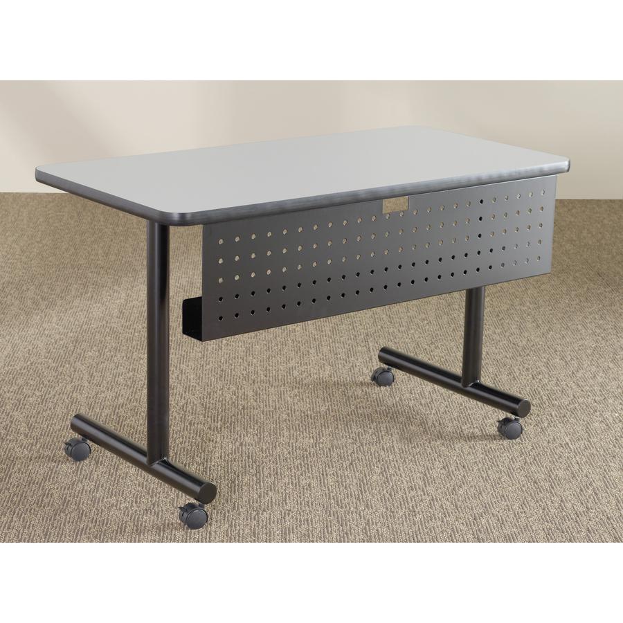 Lorell Training Table Base - Black C-leg Base - 27" Height x 22" Width - Assembly Required. Picture 3