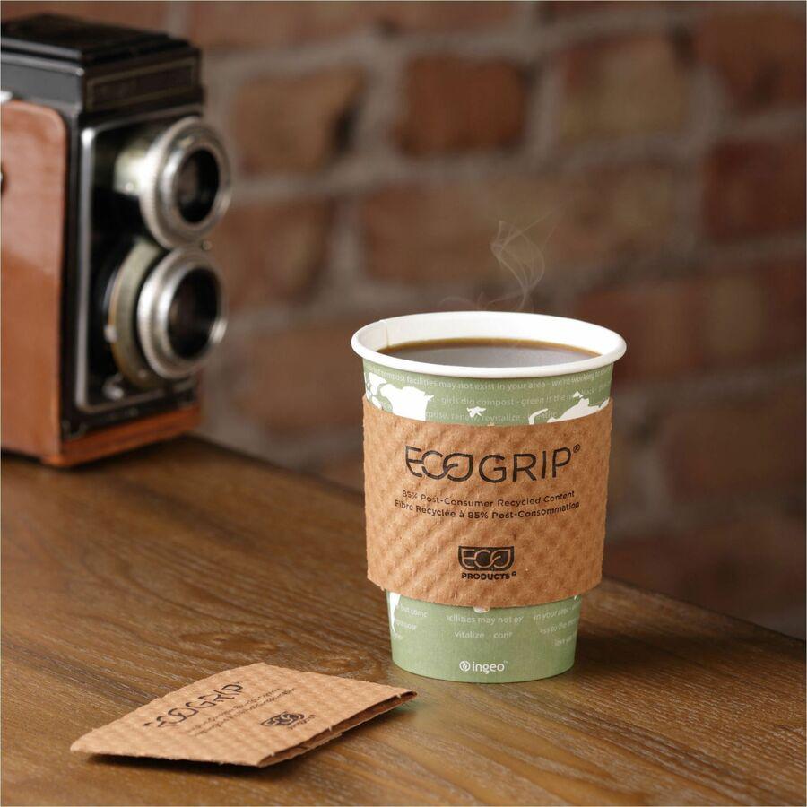 Eco-Products EcoGrip Hot Cup Sleeve - 1300 / Carton - Kraft. Picture 2