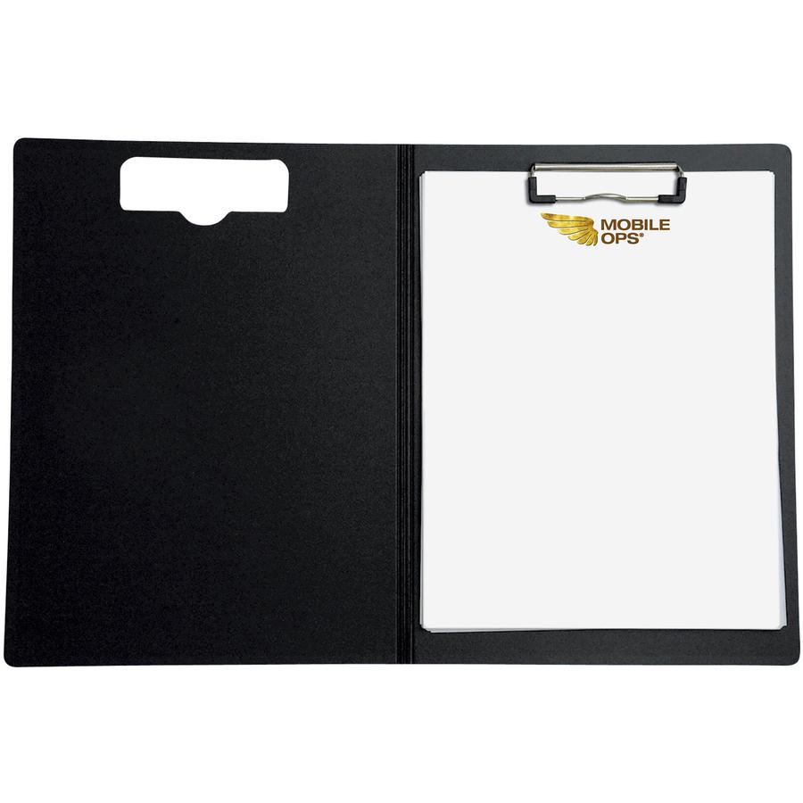Mobile OPS Unbreakable Recycled Clipboard - 0.50" Clip Capacity - Top Opening - 8 1/2" x 11" - Red - 1 Each. Picture 3