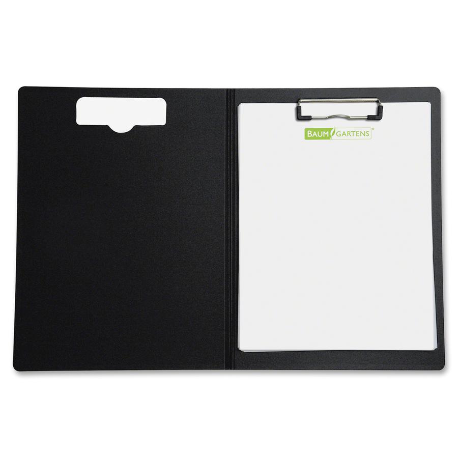 Mobile OPS Unbreakable Recycled Clipboard - 0.50" Clip Capacity - Top Opening - 8 1/2" x 11" - Black - 1 Each. Picture 2