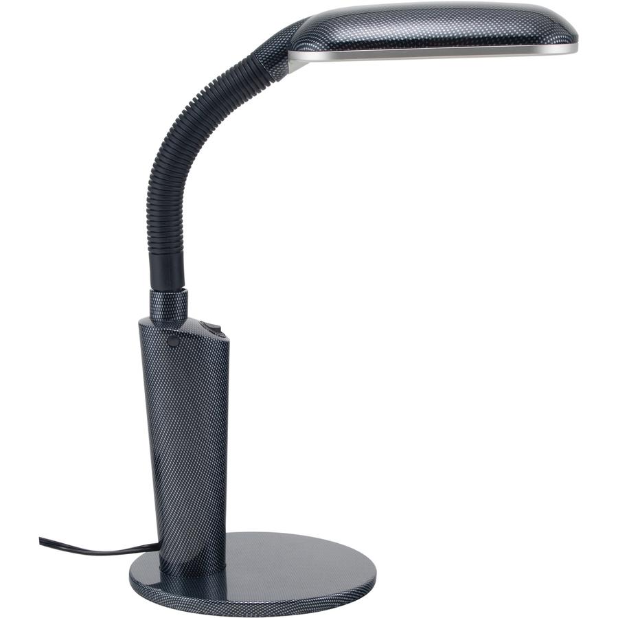 Victory Light Desk Lamp - 23" Height - 6.5" Width - 27 W CFL Bulb - Adjustable Neck, Adjustable Height, Gooseneck - Desk Mountable - Black - for Desk, Office, Home, Library, Dorm Room, Sewing, Craftin. Picture 2