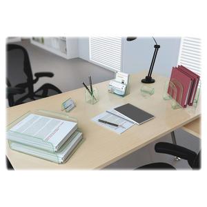 Lorell Single Stacking Letter Tray - Desktop - Durable, Lightweight, Non-skid, Stackable - Acrylic - 1 Each. Picture 3