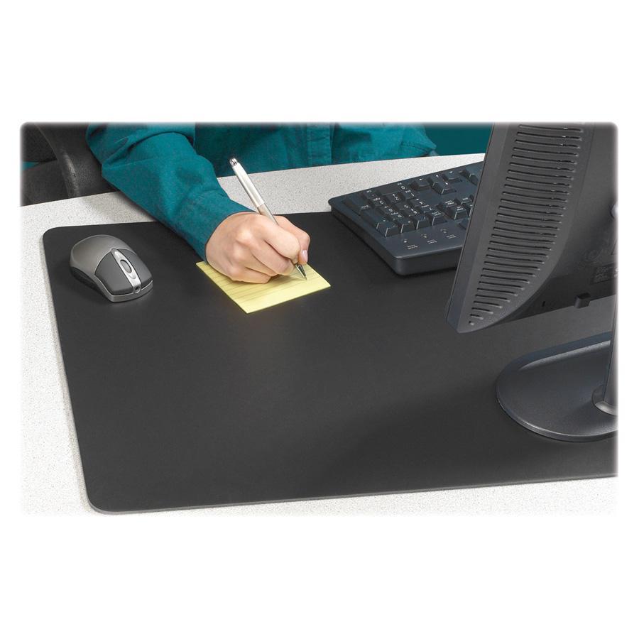 Artistic Rhino II Antimicrobial Protective Desk Pads - Rectangle - 24" Width x 17" Depth - Polyvinyl Chloride (PVC) - Black. Picture 2