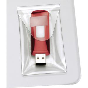 Cardinal Holdit! Clear USB Poly Pocket - Poly - Clear. Picture 4