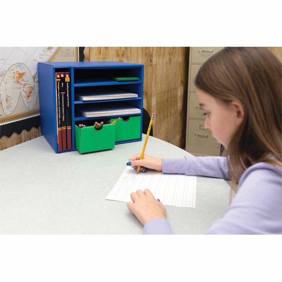 Pacon Grades K - 1 Multi - sensory Handwriting Tablet - Letter - 11" x 8.5" - Wide Rule - 100 Sheets/Pack - White. Picture 2