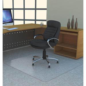 Lorell Big & Tall Chairmat - Carpeted Floor - 36" Width x 48" Depth - Rectangular - Polycarbonate - Clear - 1Each. Picture 13