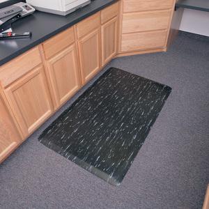 Genuine Joe Marble Top Anti-fatigue Mats - Office, Industry, Airport, Bank, Copier, Teller Station, Service Counter, Assembly Line - 24" Width x 36" Depth x 0.500" Thickness - High Density Foam (HDF) . Picture 3