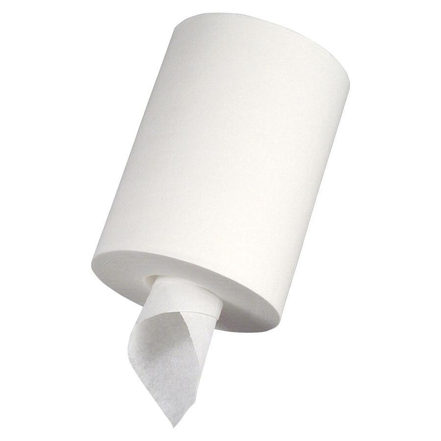 Genuine Joe Centerpull Paper Towels - 2 Ply - 600 Sheets/Roll - 3.02" Core - White - Fiber - 6 / Carton. Picture 2