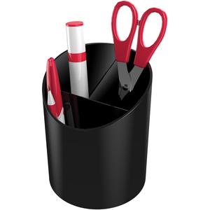 Deflecto Sustainable Office Recycled Large Pencil Cup - 5.6" x 4.4" x 4.4" - 1 Each - Black. Picture 8