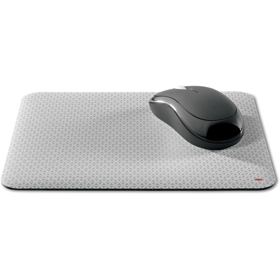 3M Precise Mouse Pad - Gray Bitmap - 0.30" x 8" Dimension - Foam - 1 Pack. Picture 2