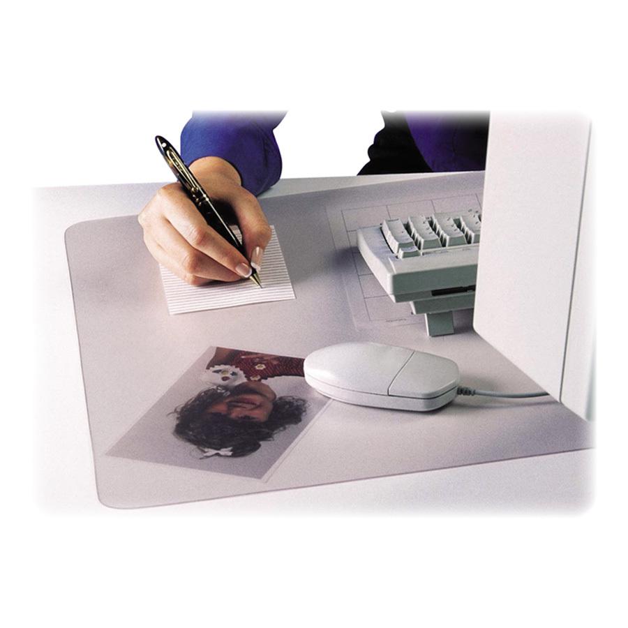 Artistic KrystalView Antimicrobial Desk Pad - Rectangle - 38" Width x 24" Depth - Polyvinyl Chloride (PVC) - Clear. Picture 3