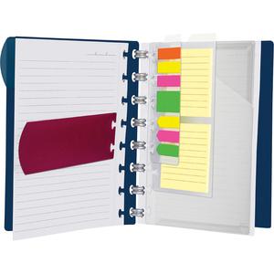 TOPS Versa Crossover Ruled Spiral Notebook - 60 Sheets - Spiral - 24 lb Basis Weight - 6" x 9" - NavyPoly Cover - Repositionable, Pocket, Micro Perforated - 1 Each. Picture 4