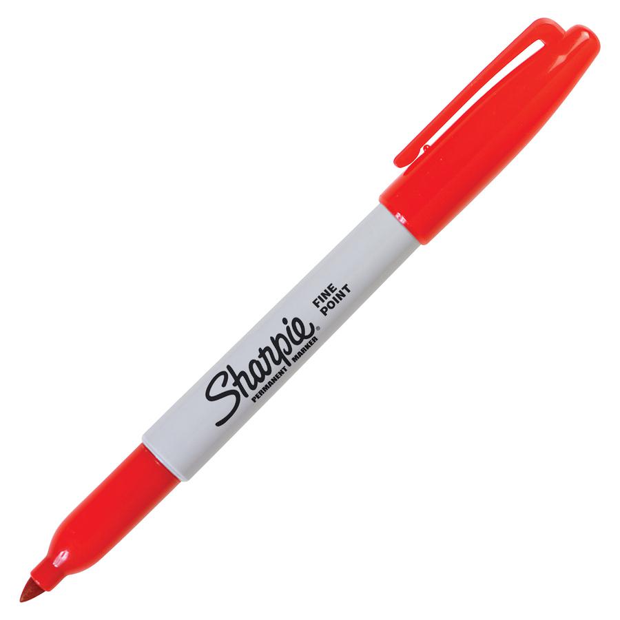 Sharpie Pen-style Permanent Marker - Fine Marker Point - Red Alcohol Based Ink - 36 / Pack. Picture 5